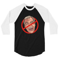 Nigel Farage No Road Sign Illustration 3/4 Sleeve Shirt | Artistshot