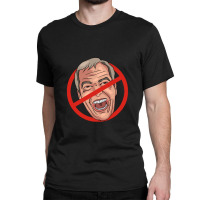 Nigel Farage No Road Sign Illustration Classic T-shirt | Artistshot