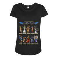 Egyptian Gods Ancient Mythology Pharaoh Anubis Thoth Horus Maternity Scoop Neck T-shirt | Artistshot