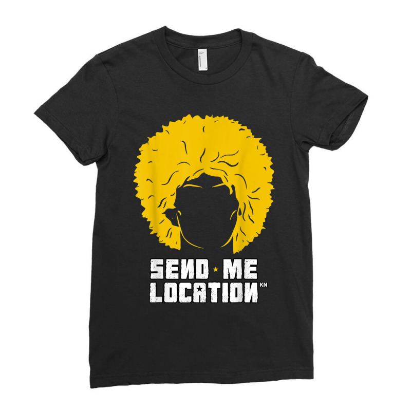 Send Me Location Papakha Hat Ladies Fitted T-Shirt by JohannaMay | Artistshot