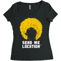 Send Me Location Papakha Hat Women's Triblend Scoop T-shirt | Artistshot