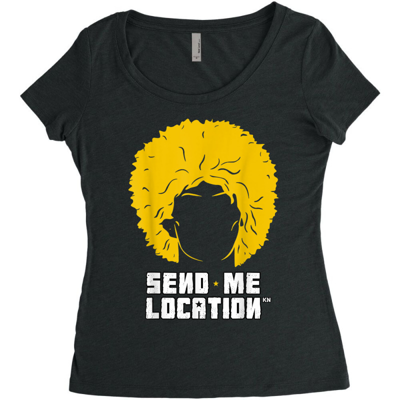 Send Me Location Papakha Hat Women's Triblend Scoop T-shirt by JohannaMay | Artistshot