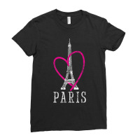 Eiffel Tower Heart Love Trip Paris Vintage Ladies Fitted T-shirt | Artistshot