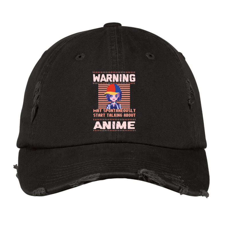 Warning May Spontaneosly Start Talking About Anime Vintage Cap | Artistshot