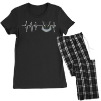 Cat Heartbeat I Cat Lover I Maine Coon Cat Women's Pajamas Set | Artistshot