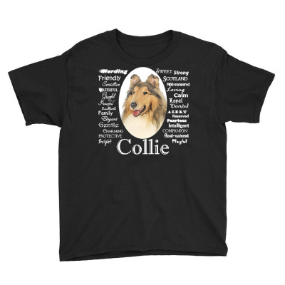 Collie T  Shirt Collie Traits T  Shirt Youth Tee Designed By Fwaelchi961