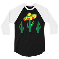 Cactus T  Shirt Mexican Sombrero Hat Cactus T  Shirt 3/4 Sleeve Shirt | Artistshot