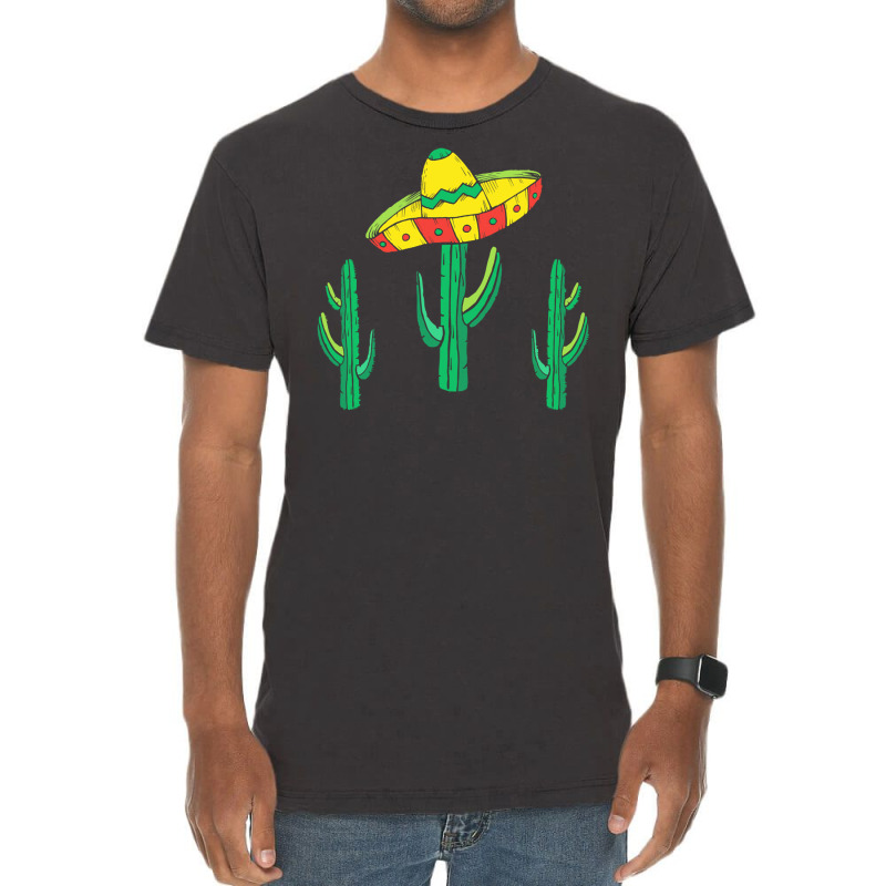 Cactus T  Shirt Mexican Sombrero Hat Cactus T  Shirt Vintage T-shirt | Artistshot