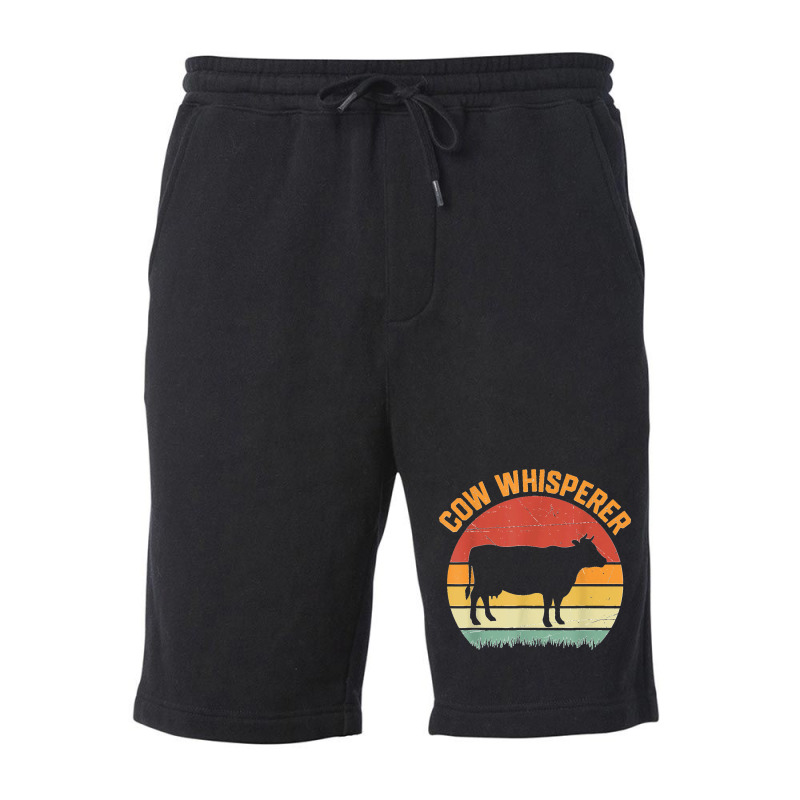 Cow Whisperer Funny Women Men Dairy Farming Farmer Farm Fleece Short | Artistshot