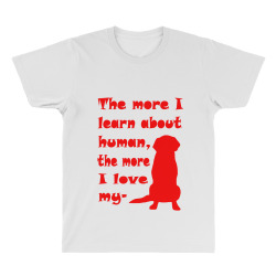 Love Dog Red Graphics All Over Men's T-shirt | Artistshot