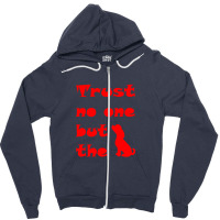 Trust Dog Red Graphics Zipper Hoodie | Artistshot