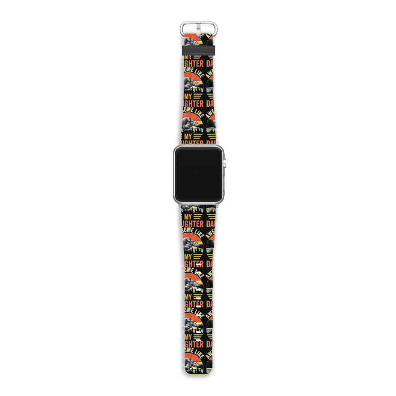 Awesome Like My Daughter Vintage Father's Day Apple Watch Band | Artistshot