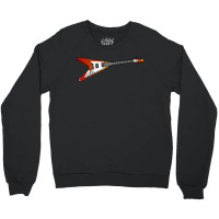 Electric Guitar Music Instrument Flying V Heavy Metal Crewneck Sweatshirt | Artistshot