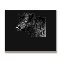 Bullheaded Cow Lover Funny Country Farm Style Sarcasm Metal Print Horizontal | Artistshot