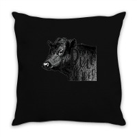 Bullheaded Cow Lover Funny Country Farm Style Sarcasm Throw Pillow | Artistshot