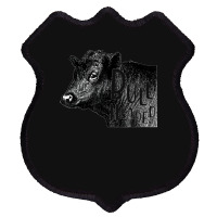 Bullheaded Cow Lover Funny Country Farm Style Sarcasm Shield Patch | Artistshot