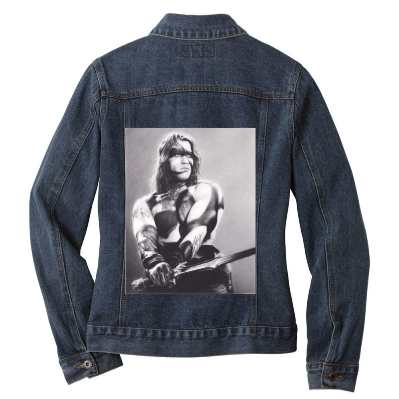 Conan The Barbarian Ladies Denim Jacket by LaurenJonsrudBedell | Artistshot