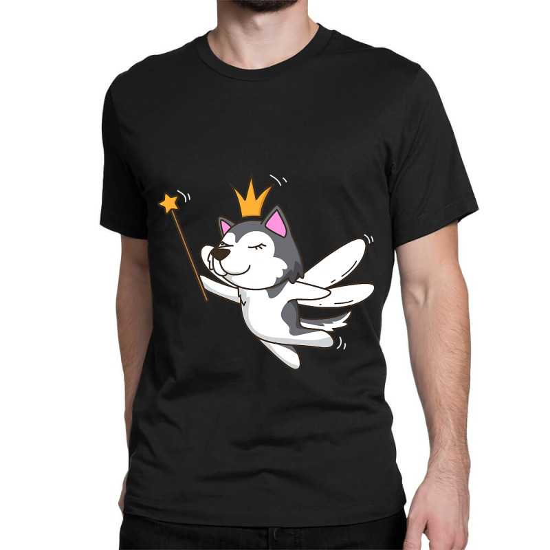 Fairy Siberian Husky Dog Mystical Pet Fairy Lover65.png Classic T-shirt by stress | Artistshot