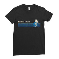 Sanibel Island Fl  Vintage 80s Palm Trees Sunset Tee Ladies Fitted T-shirt | Artistshot