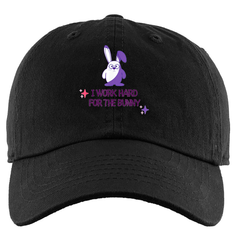 Bunny Memes Cute Kawaii Art I Work Hard For The Purple Bunny Kids Cap by MandyMOerke | Artistshot