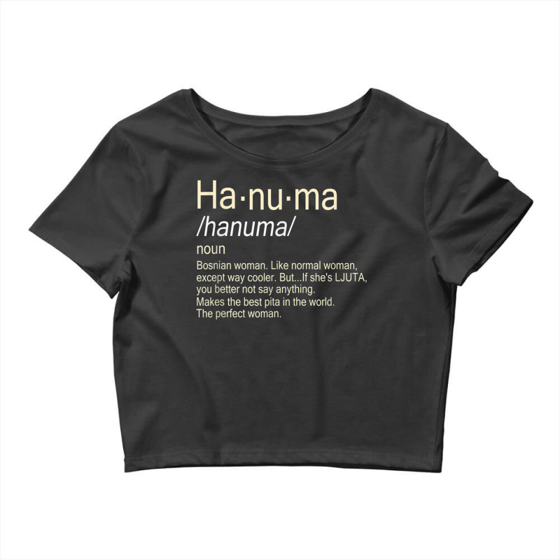 Hanuma Bosnian Woman Crop Top by CaseVillarreal | Artistshot