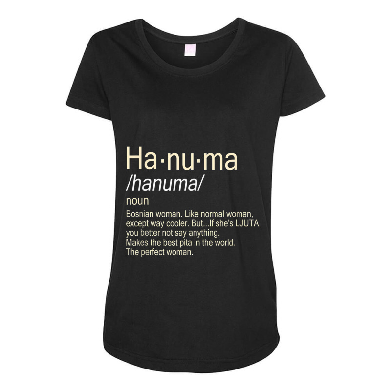 Hanuma Bosnian Woman Maternity Scoop Neck T-shirt by CaseVillarreal | Artistshot