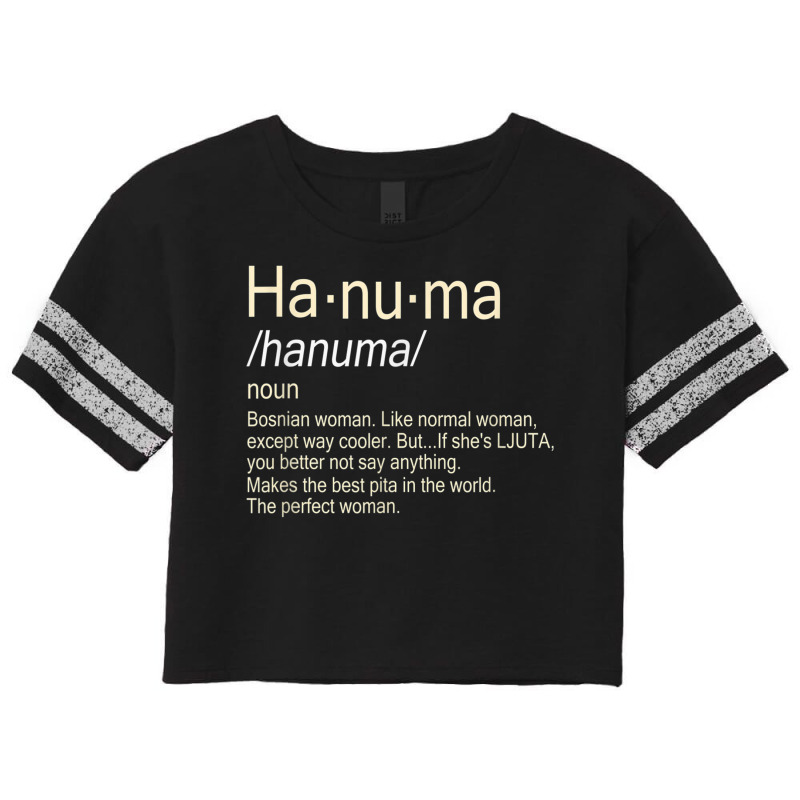 Hanuma Bosnian Woman Scorecard Crop Tee by CaseVillarreal | Artistshot