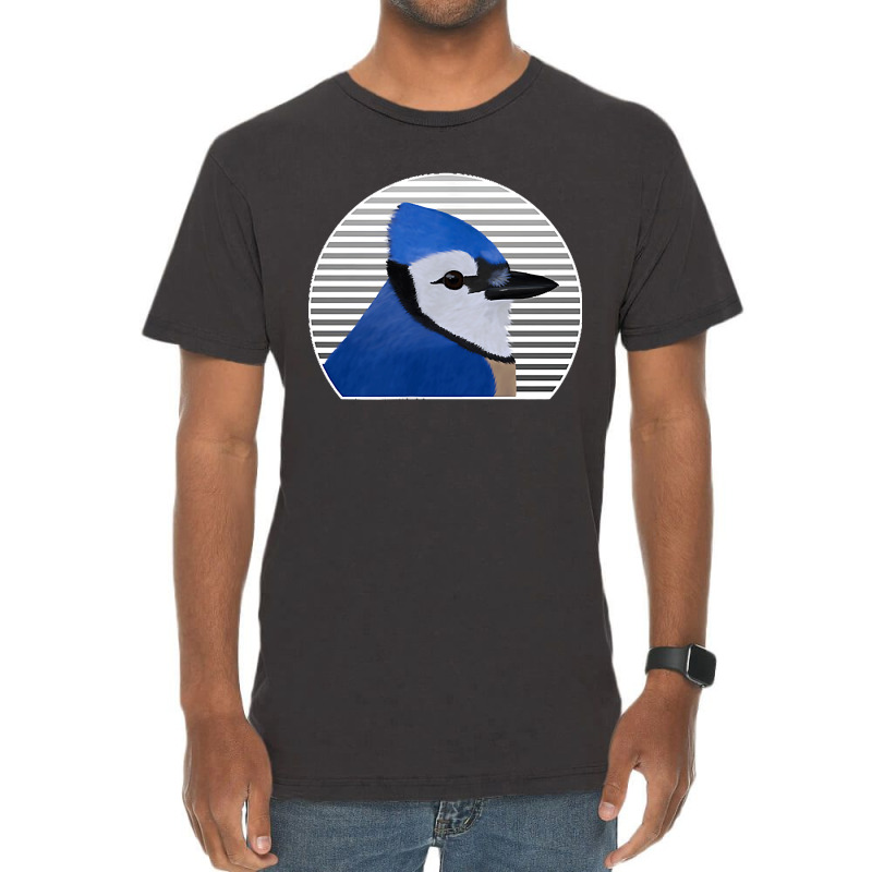 Blue Jay Bird Birder Birdlover Birdwatcher Animal Biologist Vintage T-Shirt by JOSEPHDOMINICWILLIS | Artistshot