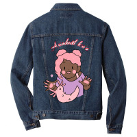 Axolotl Love-dfosx Men Denim Jacket | Artistshot