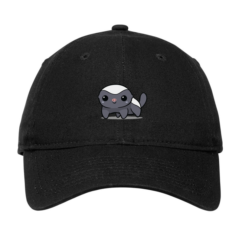 Chibi Kawaii Honey Badger Wildlife Ratel Animal Lover150.png Adjustable Cap | Artistshot