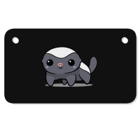 Chibi Kawaii Honey Badger Wildlife Ratel Animal Lover150.png Motorcycle License Plate | Artistshot