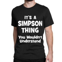 Simpson Thing College University Alumni Funny Classic T-shirt | Artistshot