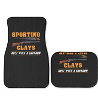 Sporting Clays Golf With A Shotgun Clay Target Shooting Full Set Car Mats | Artistshot