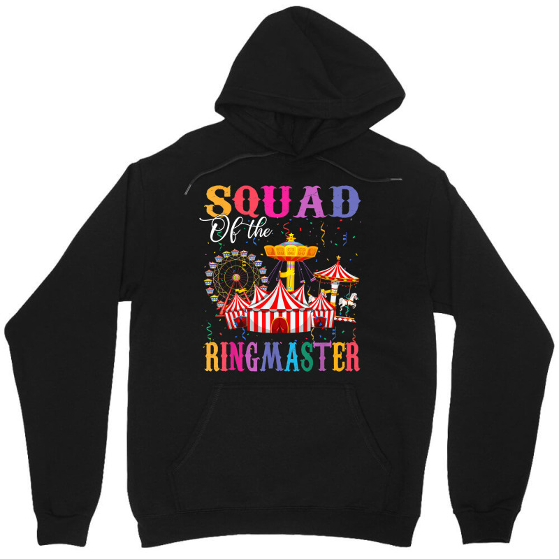 Squad Of The Birthday Ringmaster Kids Circus Birthday Party Unisex Hoodie by LilyWillis | Artistshot