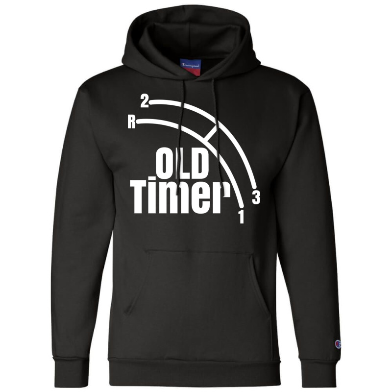 Funny Old Timer Car Truck Manual Column Shift Three Speed Champion Hoodie by MernaPutney | Artistshot