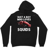 Squid Gift For Boys Men Giant Squid Seafood Calamari Lovers Unisex Hoodie | Artistshot