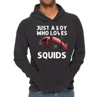 Squid Gift For Boys Men Giant Squid Seafood Calamari Lovers Vintage Hoodie | Artistshot