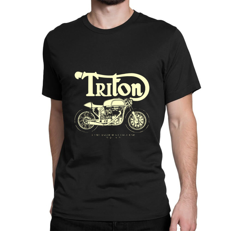 Triton Caferacer Classic T-shirt by JanisIda | Artistshot