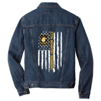 27th Infantry Regiment American Flag Men Denim Jacket | Artistshot