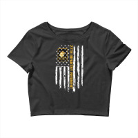 27th Infantry Regiment American Flag Crop Top | Artistshot