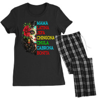 Mama Latina Jefa Chingona Chula Cabrona Women's Pajamas Set | Artistshot