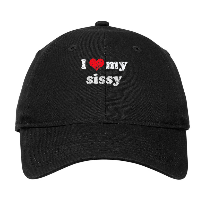 I Love Heart My Sissy Family Brother Sister Adjustable Cap by AngelicaBrandal | Artistshot