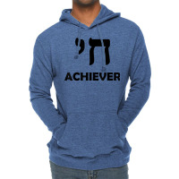 Chai Achieverfunny Jewish Hebrew Israeli Yiddish Lightweight Hoodie | Artistshot