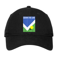 Tennis Player Open Fans Down The Line New York Us Adjustable Cap | Artistshot