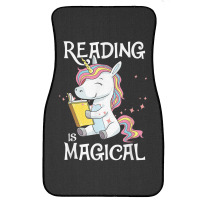 Reading Is Magical Book Lover Unicorn English Teacher Girls Front Car Mat | Artistshot