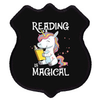 Reading Is Magical Book Lover Unicorn English Teacher Girls Shield Patch | Artistshot