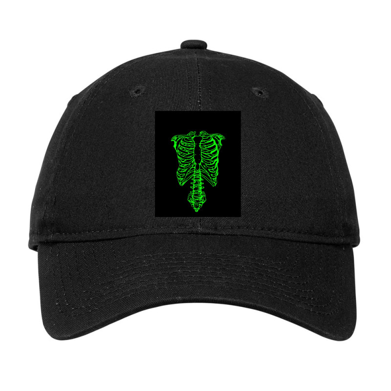 Spinal Tap Nigel's Green Skeleton Adjustable Cap | Artistshot