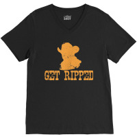 Get Ripped V-neck Tee | Artistshot