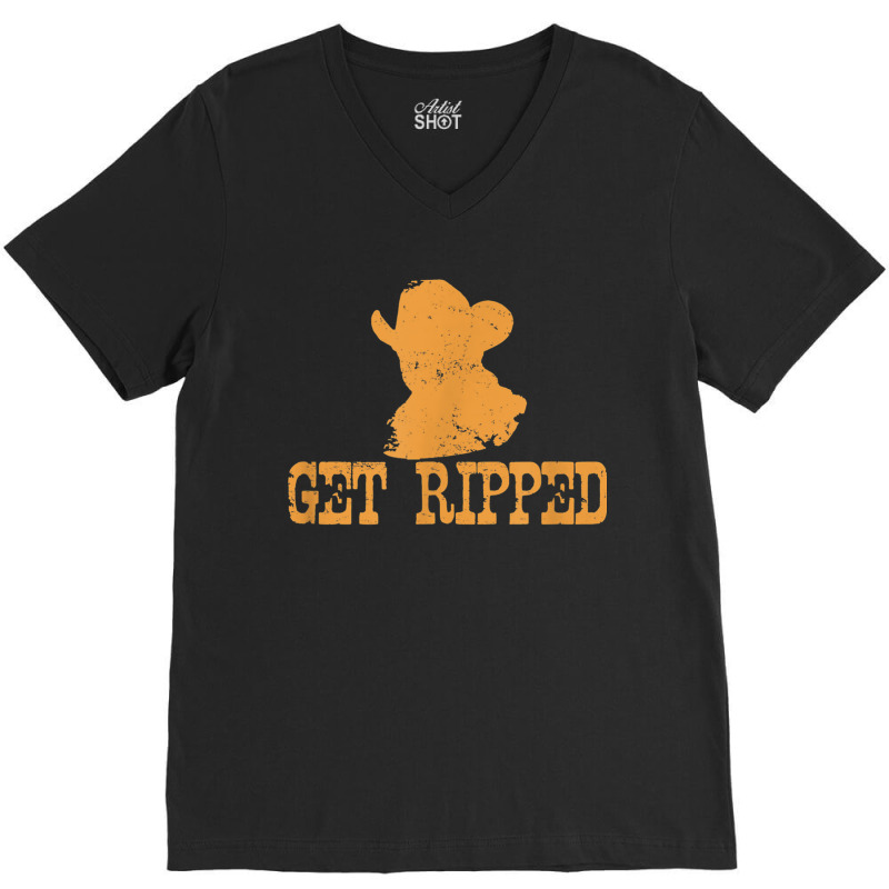 Get Ripped V-neck Tee | Artistshot