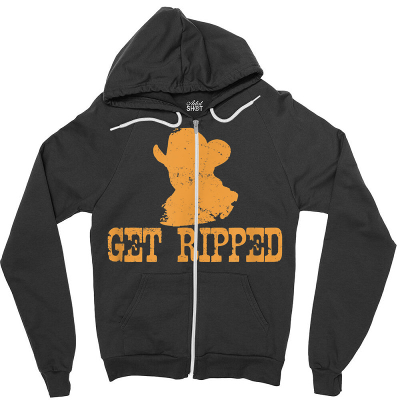 Get Ripped Zipper Hoodie | Artistshot